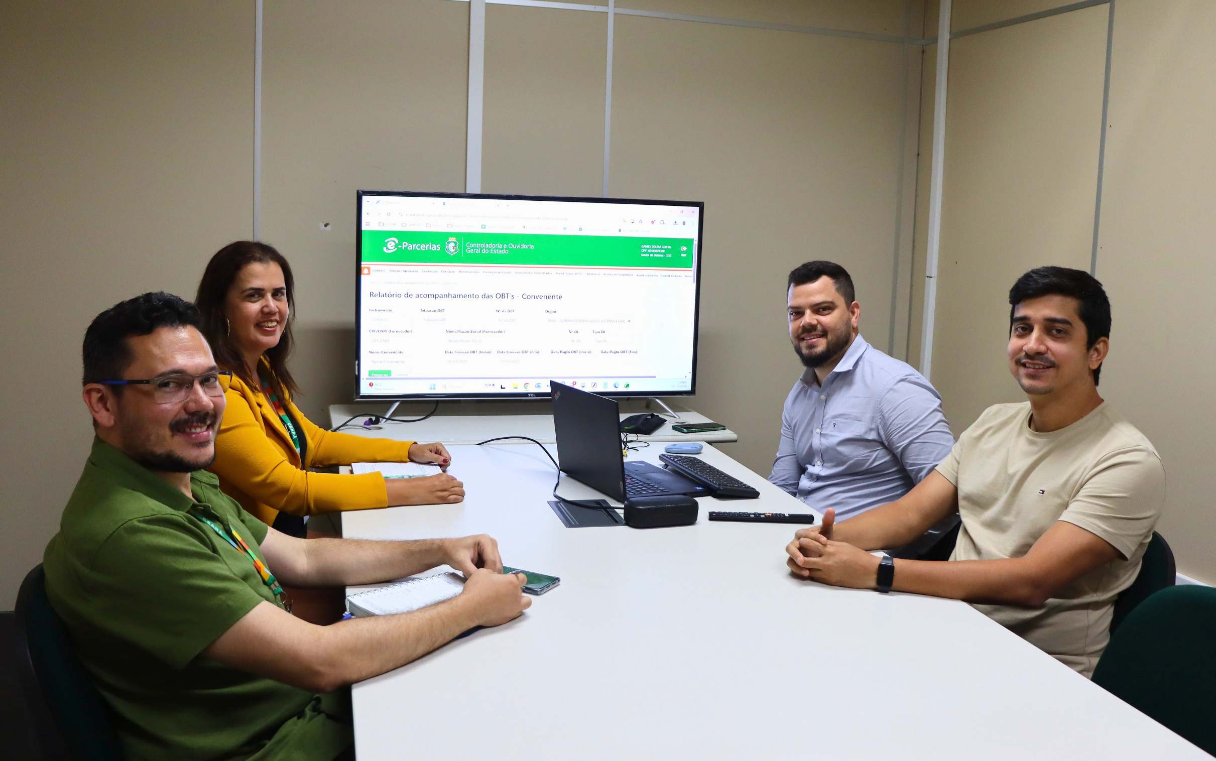 CGE recebe a SEAS para reunião técnica sobre o sistema e-Parcerias