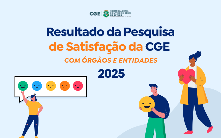 CGE alcança 95,52% de satisfação em seus serviços ofertados aos órgãos e entidades estaduais