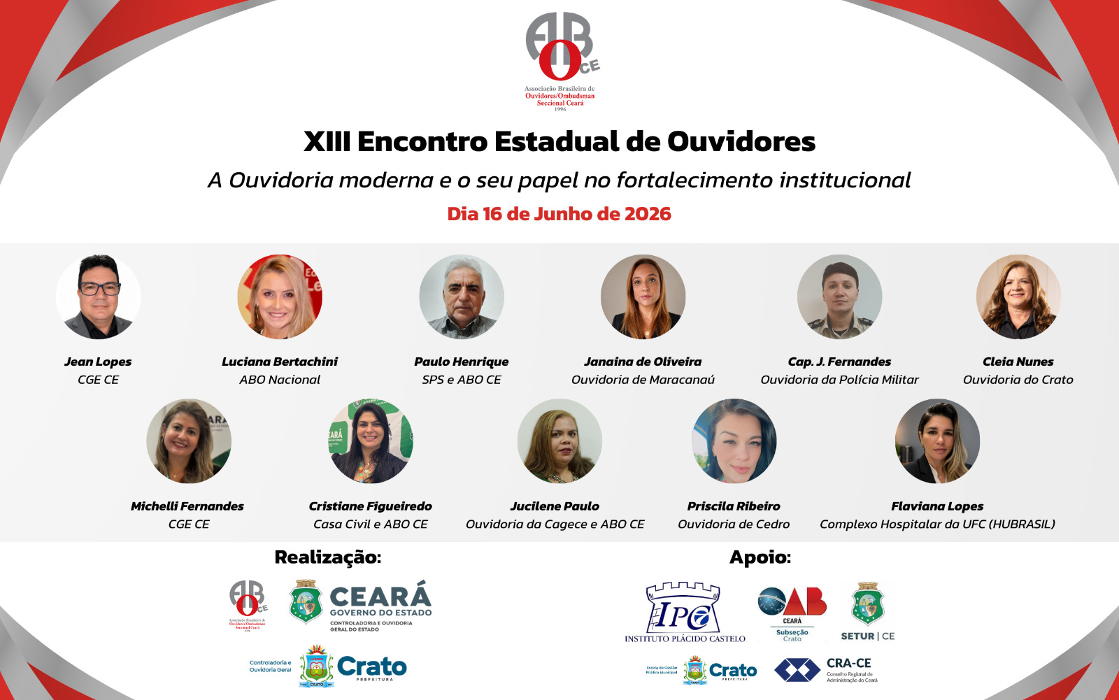 CGE participa do XIII Encontro Estadual de Ouvidores da ABO Ceará, no município do Crato